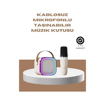 Hubrendy Tekno Bluetooth Karaoke Mikrofon Ve Hoparlör Seti Taşınabilir