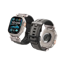 Apple Watch 49/46mm Ultra 4/3/2/1 / Seri 12/11/10 İle Uyumlu Kordon Kayış Band Durapro Armor Gray - Amp09104 Çok Renkli