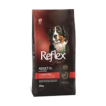 Reflex Plus Kuzu Etli ve Pirinçli Büyük Irk Yetişkin Köpek Maması 18 KG