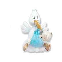 Mutluadim 12 Adet Gagasında Bebek Taşıyan Leylek Biblo