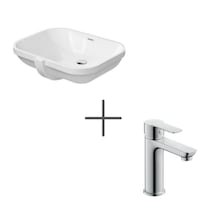 Duravit D-code 56 Cm Tezgahaltı Lavabo Ve A.1 Lavabo Bataryası