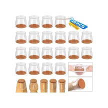 20 Adet, Parke Zeminler İçin Sandalye Bacak Zemin Koruyucular, Keçe Mobilya Pedleri Silikon Sandalye Çorapları Bacak Kapakları, Mobilya Koruyucuları, Orta Ham