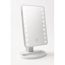 Led Işıklı Dokunmatik Makyaj Aynası - 3 Işık Modu Açık Bej