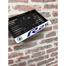 Yamaha R25 Beyaz Pleksi Motor Plakalığı
