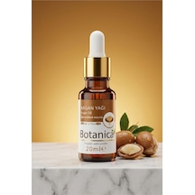 Botanica %100 Saf Argan Yağı Soğuk Sıkım Kuru Cilt Nemlendirici Yüz Ve Vücut Bakımı Onarıcı Besleyici 20 Ml 20 ML