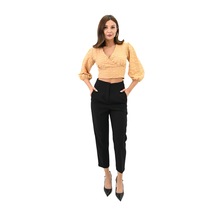 Koza Butik Kadın Balon Kol Detaylı Crop Gömlek 1719-25 001