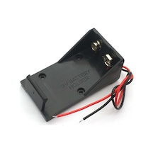 Alkatronik-9V Pil Yuvası Kablolu Kolay Taşınabilir Batarya Pil Kutusu