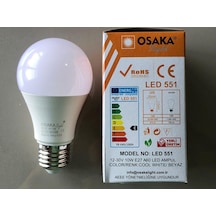 Osaka 12-30v E 27 Led Lamba 10w 75w 810 Lümen 6500kelvin Beyaz