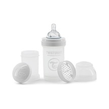 78006 Anti-colic 180ml Biberon, Beyaz/ Şeffaf Çok Renkli