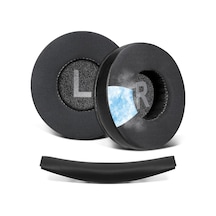 Jbl T450bt 460bt Tune 500bt 510bt 520bt 525bt 530bt 560bt 570bt & E40bt & Jr Serisi İle Uyumlu Soğutucu Jel Kulaklık Pedi Ve Kafa Bandı - İpeksi Kumaş & Hafızalı Sünger Kulaklık Pedi Seti Siyah