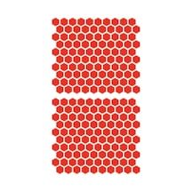 200 Parça Kırmızı Petek Depo Yan Pad Universal Redline Grafik