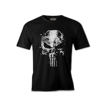 Punisher - Bullet Hole Siyah Erkek Tshirt 001