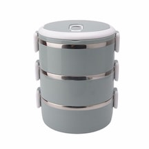 3 Parçalı Öğle Yemeği Kutusu Gıda Termosu Saklama Kabı Termos Kut