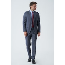 White Stone Ely T2465 Slim Fit 6 Drop Likralı Takım Elbise Desenli-desenli Çok Renkli