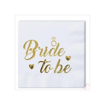 Bride To Be Peçete, 16 Adet - Altın