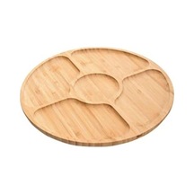 Bambum Victoria - Dönen Bölmeli Servis Tabağı Küçük B2538 Ahşap