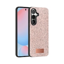 Magicool Onegif Samsung Galaxy Uyumlu S24 Plus Bright Simli Kapak - Pembe