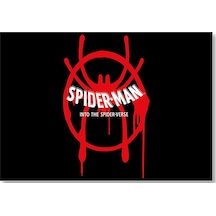 Cakasepetim Spiderman Into The Spider Verse Logo Ahşap Mdf Tablo
