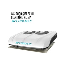 Coolman Ws-2000 Karavan Elektrikli Tavan Kliması Çift Fanlı - 12v-1159 Çok Renkli