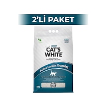 Cat's White Aktif Karbonlu Bentonit Kedi Kumu 2 x 10 L