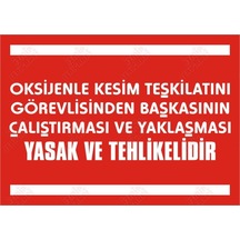 Tüpten Tüpe Gaz Doldurmak Kesinlikle Yasaktır Levhası