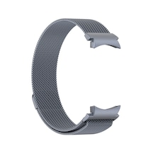 Xemu Galaxy Uyumlu Watch 6 40mm Uyumlu Krd-01 Metal Kordon-gri