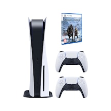 Sony Playstation 5 PS5 Oyun Konsolu + 2 Dualsense Kol + PS5 God Of War Ragnarok(İthalatçı Garantili)