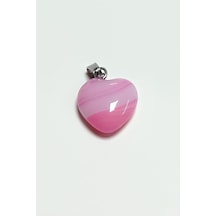 Akik - 685 - Li Doğaltaş Kolye Ucu Küçük 1,5 Cm - Shopılke - - Pembe