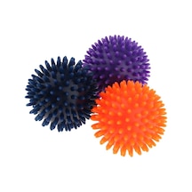 Suntek Masaj Topu Vücut Dikenli Tetik Nokta Akupunktur 8cm Mor Çok Renkli