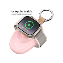 Newdery Pil Paketi 1400 Mah Taşınabilir Kablosuz Şarj Cihazı İos Uyumlu Watch Serisi Pink Amerika Birleşik Devletleri Pembe