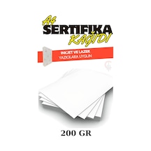 Çözüm Kağıt A4 Sertifika Kağıdı Kalın Kartuşlu Mürekkepli Tüm Yazıcılara Uygun 50 Adet 200 Gr
