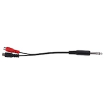 Suntek 6.35mm Trs Stereo Erkek Fiş - 2rca Dişi Jack Y Splitter
