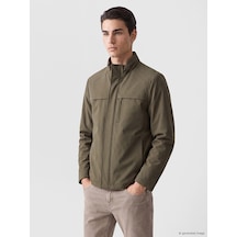 Lcwaıkıkı Classic Haki Regular Fit Dik Yaka Erkek Şişme Mont