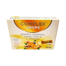 Complex Drops Zencefil Zerdeçal Limon Çinko C Vitamini 24 Adet