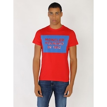 Moncler Erkek T'Shirt /M.Mon.0920.12575-Kırmızı