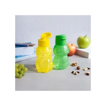 Eco Şişe Çocuk Suluk Ve Matara Aslan & Kurbağa 350 Ml Sarı Ve Yeşil