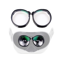 Pazly Qısyker 1 Çift Vr Gözlük Göz Koruması Miyopi Lens Oculus Quest 2 İçin, 300-800 Miyopi/50-200 Astigmatizma 1.6 Lens