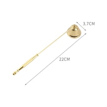 Tenfowee 3'lü Paslanmaz Çelik Mum Söndürücü Seti: Halka Kapağı, Makas Ve Çeker - Evde Mum Bakımı Araçları Altın