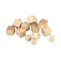 Mas Mileo 20x20x20 Mm Ahşap Küp 20"li Natural 1838