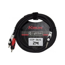 Kırlın Lgy-364L Lightgear Y-Cable 2 Metre 3.5Mm Trs Plug - 2X Rc