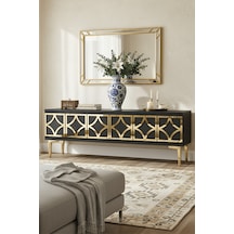 Tsa1237ag - Lemtv120 Tv Stand, Tv Sehpası Antrasit - Gold 120cm