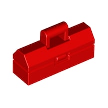 Minifigür Aksesuarları: Alet Çantası Toolbox Kırmızı Renkte