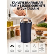 Yeni Nesil Kahve Ve Baharat Öğütücü Paslanmaz Çelik Kahve Değirmeni Mavi