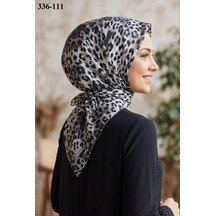 Moonscarfs Moonscarf Leopar Desenli Soft Pamuk Eşarp 336-111 Çok Renkli