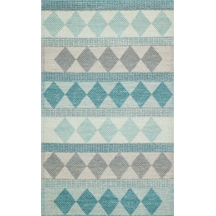 Eko Halı Jade Jd 01 Blue Naturel Kazak Örgü Desenli El Dokuma Örgü Halı - 170X240