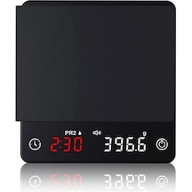 Metabagua Sant Kuee Mini Akıllı Mutfak Terazisi Tartı Hassas Dijital Kahve Terazisi Espresso Zamanlayıcı İle Zkk1m1 Siyah