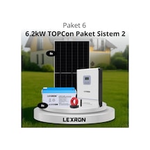6.2kw Jel Akülü Solar Paket Sistem 2 Paket 6