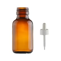 30ml Kahverengi Cam Ecza Şişesi Plastik Damlalıklı Çubuklu, 12 Adet, Ecza Şişesi, Cam Şişe, Amber Şi