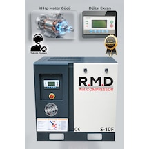 R.m.d Kompresör 10 Hp Vidalı Hava Kompresörü Tek Makine I S-10f