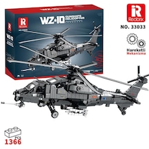 Reobrix 33033 Changhe Z-10 Helikopter Yaratıcı Yapı Blok Seti Building Blocks - 1169 Parça